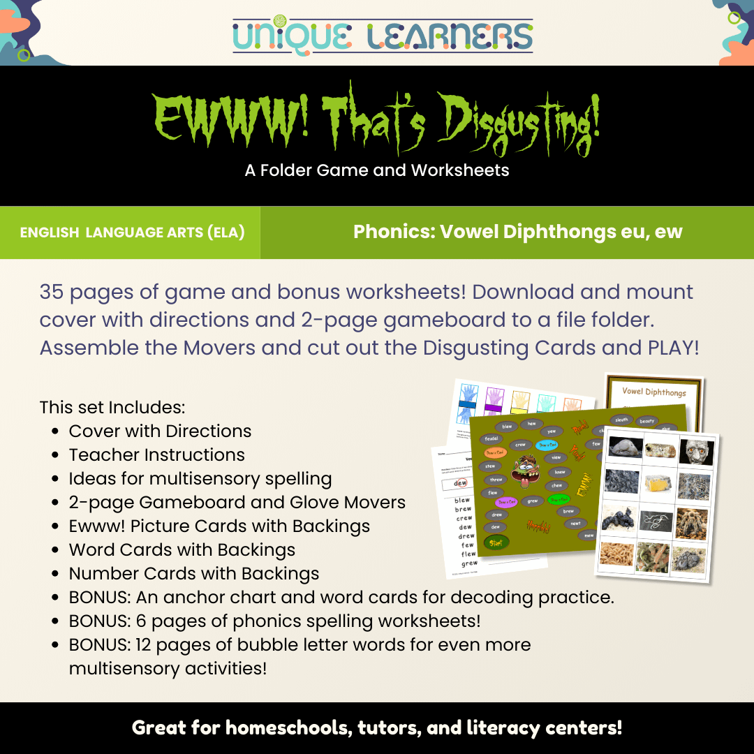 Ewww! Thats Disgusting Folder Game Description
