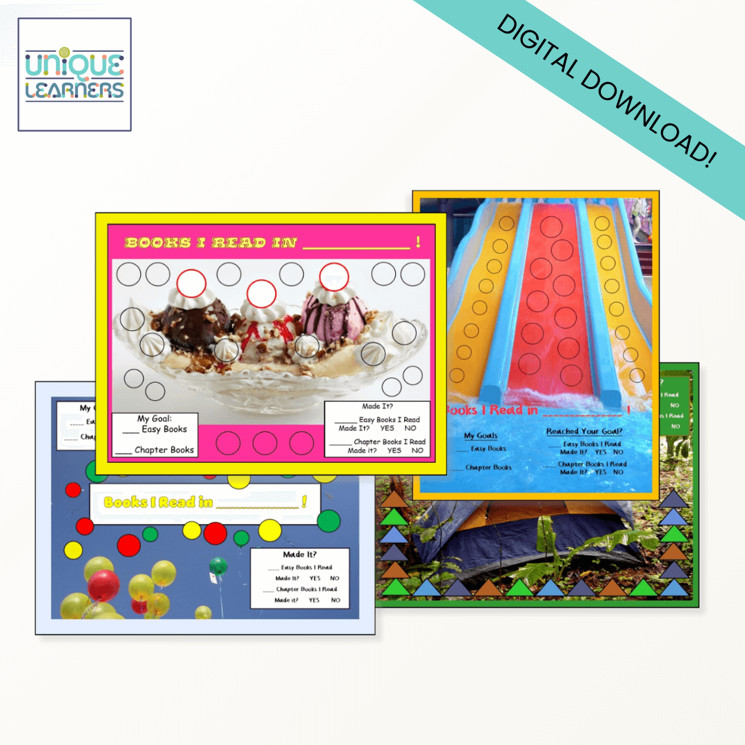 Summer Reading Incentive Charts Digital Downloads