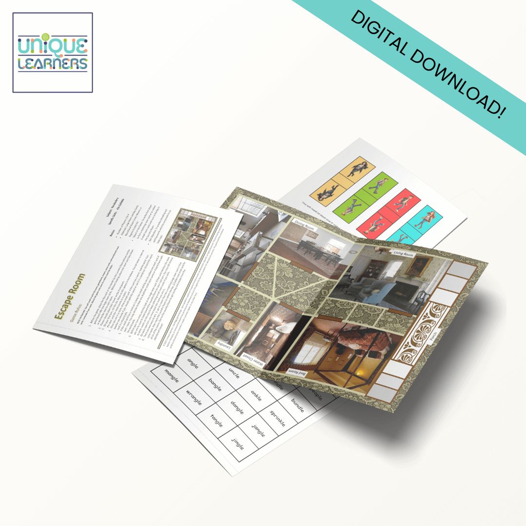 Escape Room | Vocabulary Folder Game and Worksheets - Image 3