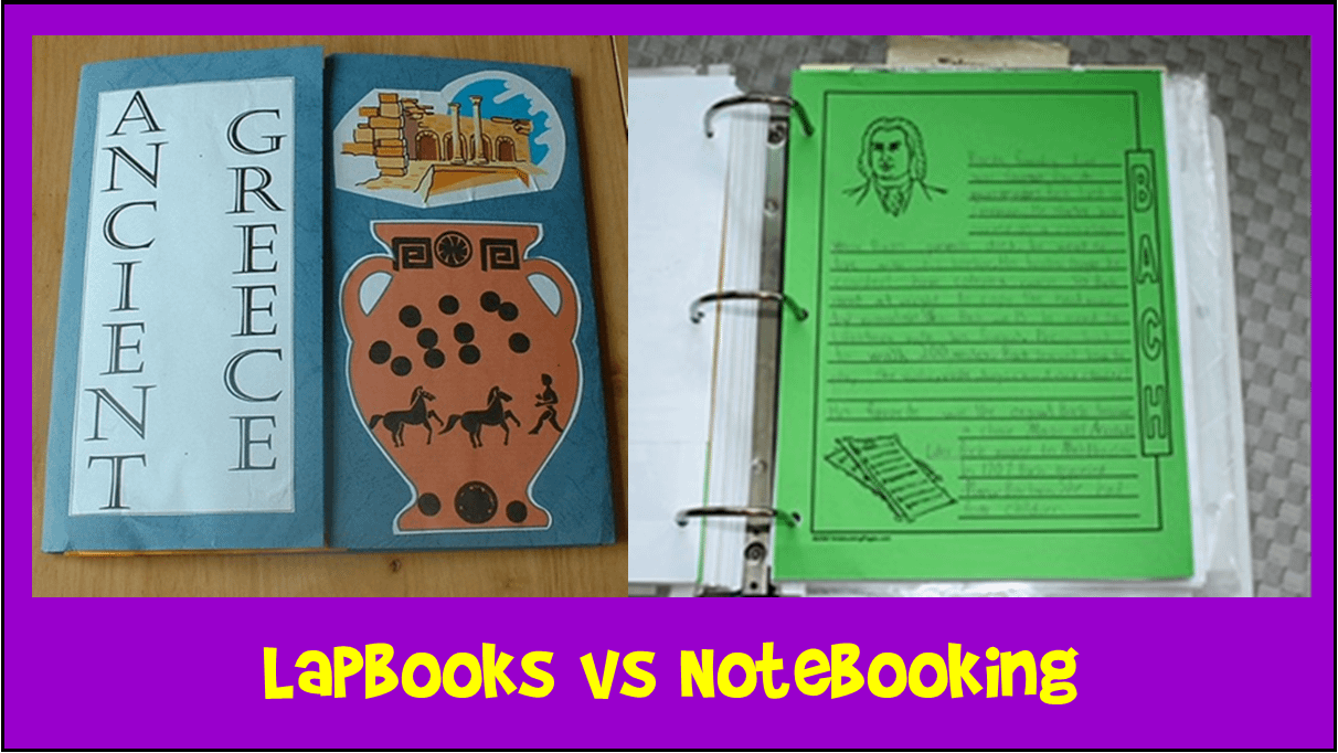 Lapbooks and notebooking can be effective in evaluating learning in a homeschool.