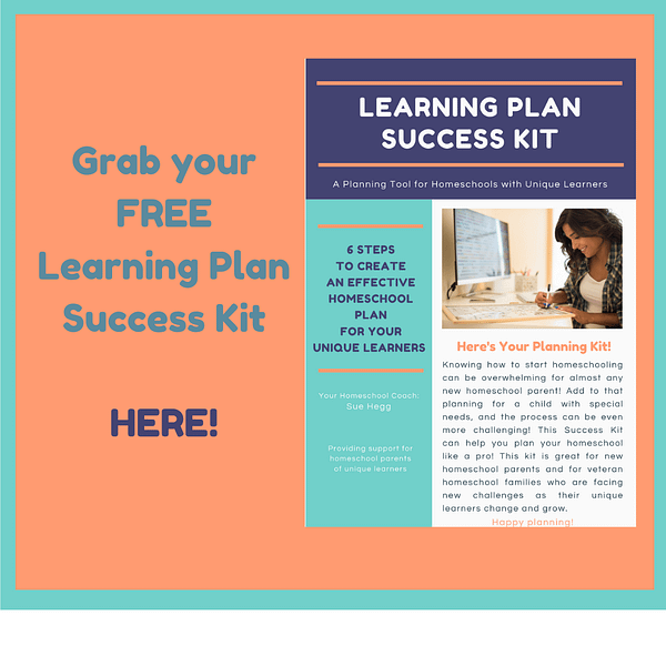 You can sign up for a free learning plan success kit from Unique Learners.