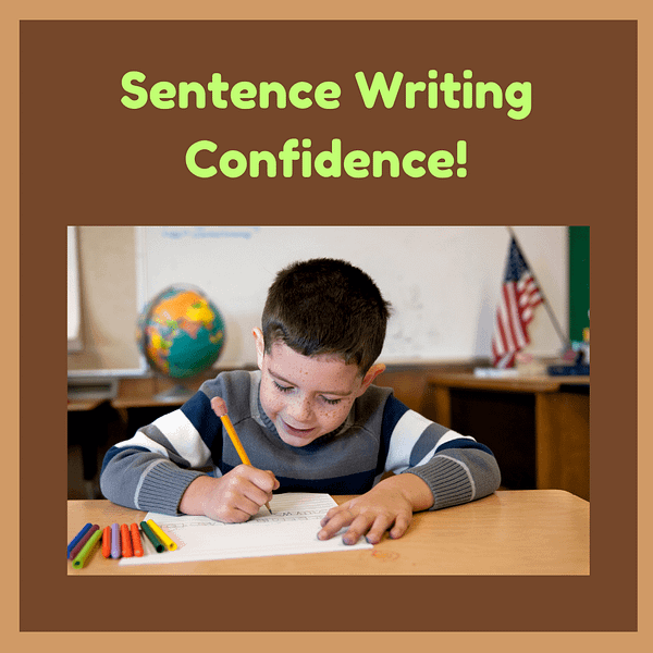 Frequent practice in writing sentences builds confidence.