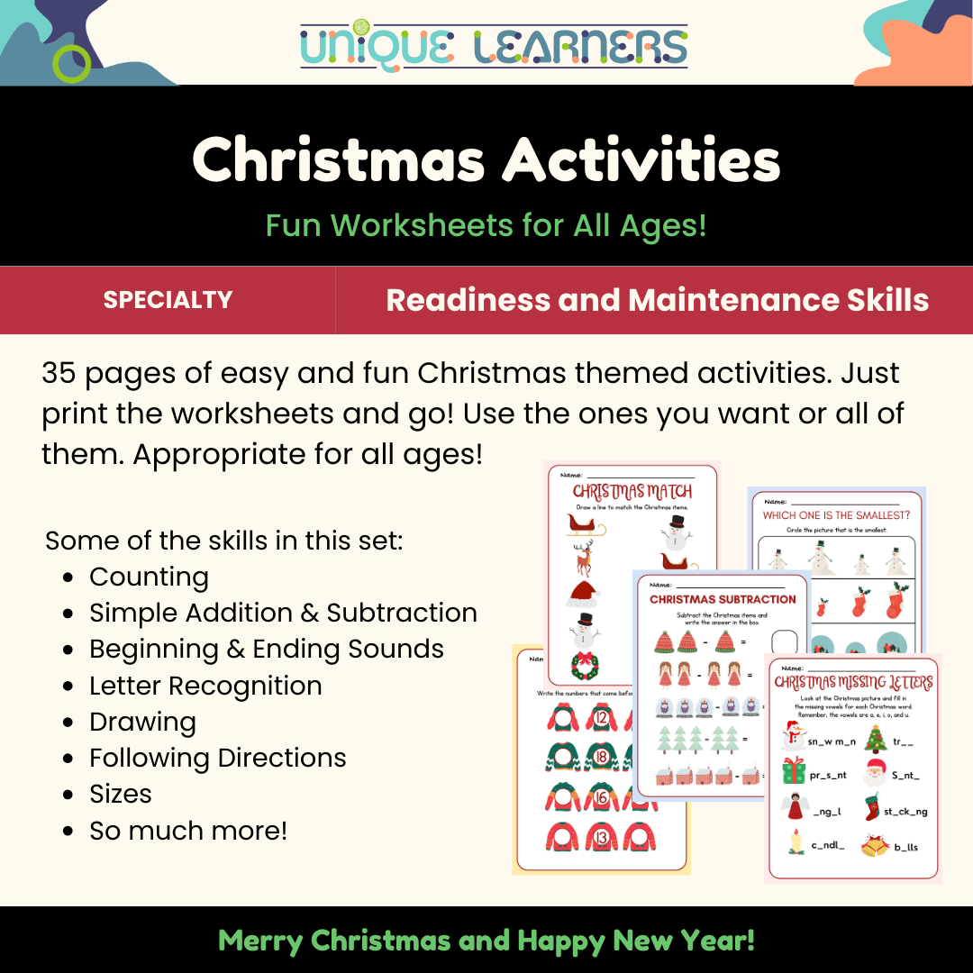 Christmas Activity Printables - Christmas Activity Printables 